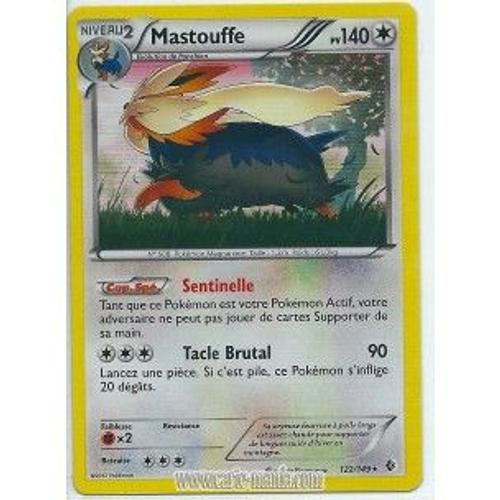 Carte Pokémon Mastouffe Holo 122/149 Noir & Blanc Frontières Franchies Fr