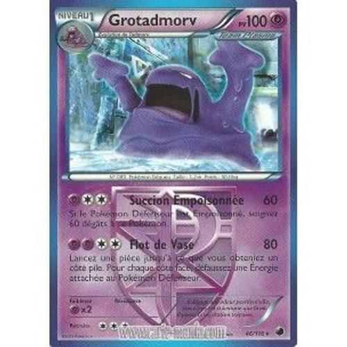 Carte Pokémon 46/116 Grotadmorv Noir & Blanc Glaciation Plasma Vf Neuve