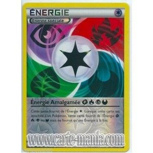 Carte Pokémon Energie Amalgamee Holo Reverse 117/124 Noir & Blanc Dragons Exaltés Fr