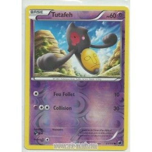 Carte Pokémon 55/116 Tutafeh Holo Reverse N&b Glaciation Plasma Neuve