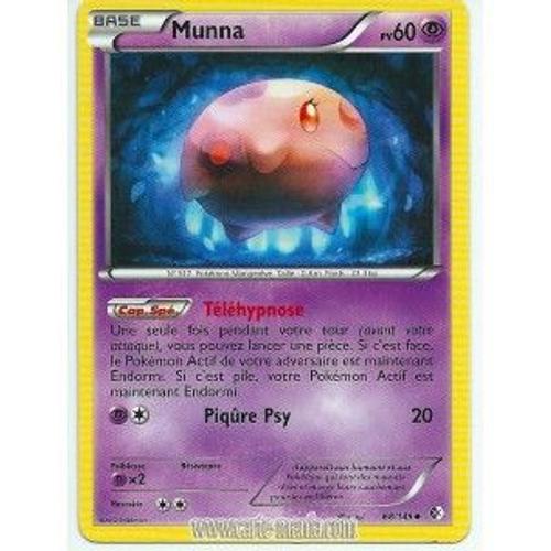 Carte Pokémon Munna 68/149 Noir & Blanc Frontières Franchies Fr