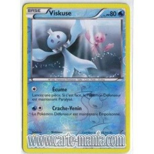 Carte Pokémon Viskuse Holo Reverse 34/99 Noir & Blanc Destinees Futures Neuf