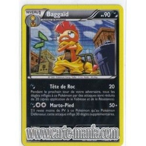 Carte Pokémon Baggaid Holo 74/99 Noir & Et Blanc Destinees Futures Rare Fr Neuf