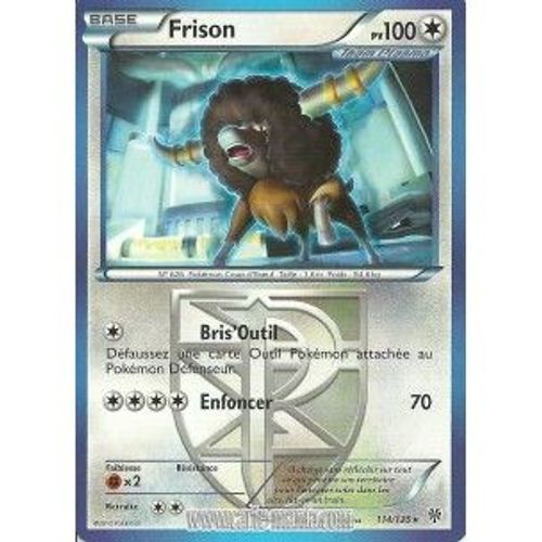 Carte Pokémon Frison 114/135 Noir & Blanc Tempete Plasma Neuf