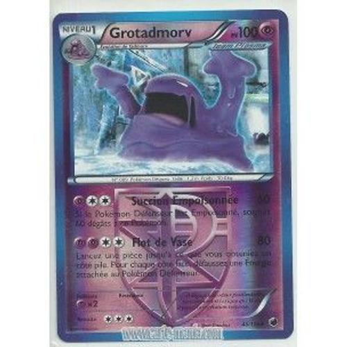 Carte Pokémon 46/116 Grotadmorv Holo Reverse N&b Glaciation Plasma Neuve