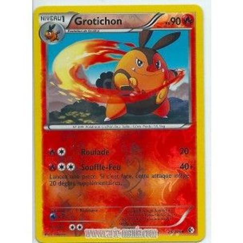 Carte Pokémon Grotichon Holo Reverse 25/149 Noir & Blanc Frontières Franchies Fr