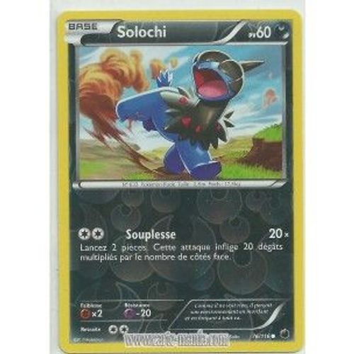 Carte Pokémon 76/116 Solochi Holo Reverse  N&b Glaciation Plasma Neuve