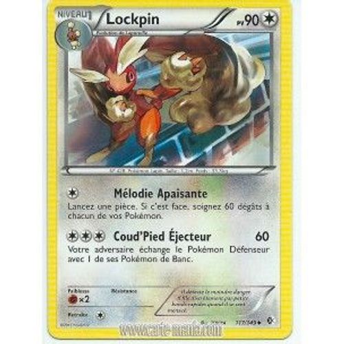 Carte Pokémon Lockpin 117/149 Noir & Blanc Frontières Franchies Fr