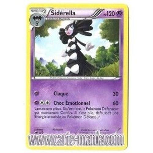 Carte Pokémon Siderella 48/98 Noir & Blanc Pouvoirs Emergents Neuf Fr Rare 120pv