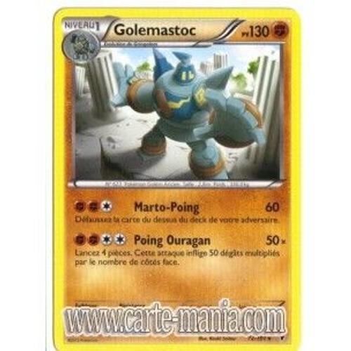 Carte Pokémon Golemastoc 72/101 Noir & Et Blanc Nobles Victoires Fr Rare Neuve