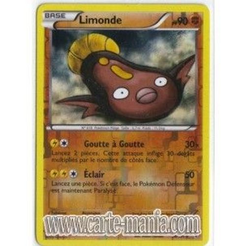 Carte Pokémon Limonde Holo Reverse 68/101 Noir & Et Blanc Nobles Victoires Neuve