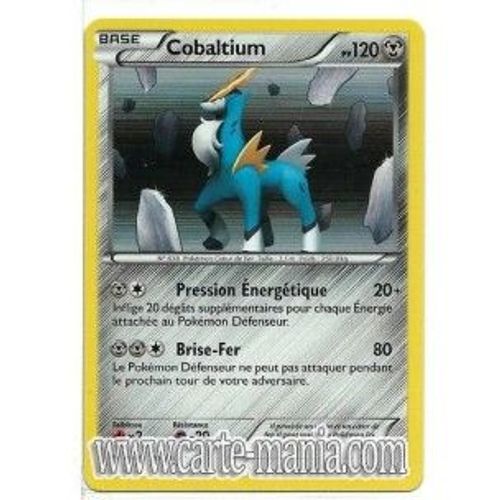 Carte Pokémon Cobaltium Holo 84/101 Noir & Et Blanc Nobles Victoires Rare Neuf