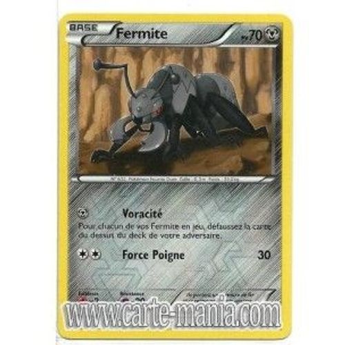 Carte Pokémon Fermite Holo Reverse 83/101 Noir & Et Blanc Fr Rare Neuve