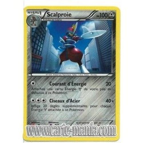 Carte Pokémon Scalproie Holo Reverse 82/101 Noir & Et Blanc Fr Rare Neuve