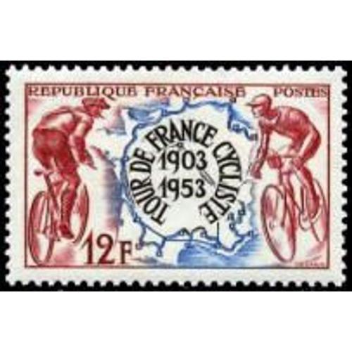 Sport : Cinquantenaire Du Tour De France Cycliste Année 1953 N° 955 Yvert Et Tellier Luxe