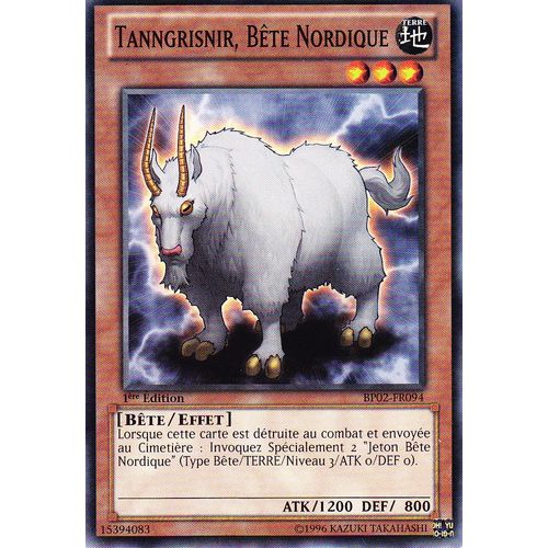 Tanngrisnir, Bête Nordique Bp02-Fr094 Commune Yu-Gi-Oh!