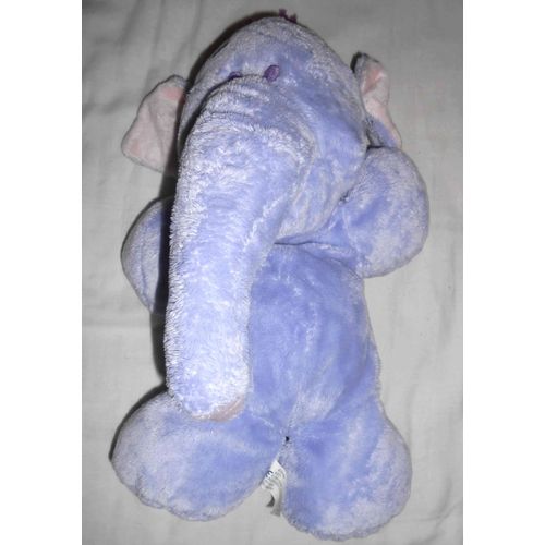 Peluche Doudou Elephant Mauve Violet Lumpy De Winnie L'ourson Disney Nicotoy Flopsie Grosses Pattes 37 Cm