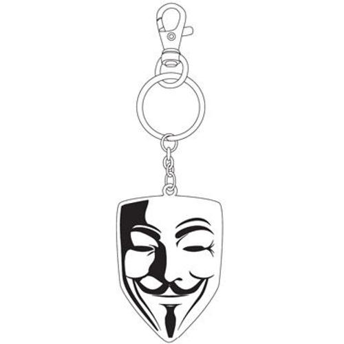 V Pour Vendetta Porte-Clés Métal Mask