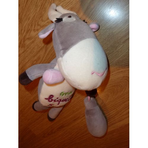 Vache Cow Kuh Doudou Du Pareil Au Meme Maison Dpam Peluche Ma Biquette Grelot Hochet Gris Blanc Ane