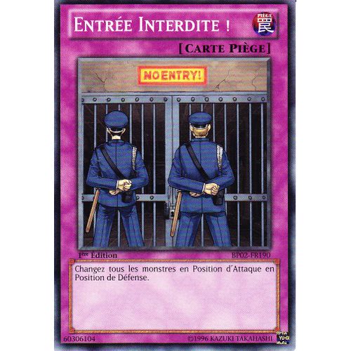 Entrée Interdite Bp02-Fr190 Commune Yu-Gi-Oh!
