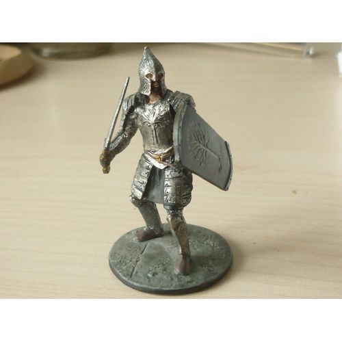 Gandalf Le Gris Et Soldat Gondorien - Figurines En Plomb Du Seigneur Des Anneaux