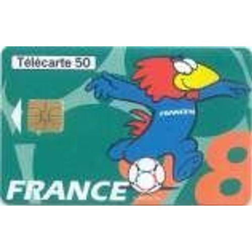Télécarte = Série Football , France 98, Collection Footix = Le Dribble, 50 Unités, 400.000 Ex , Du 03/98