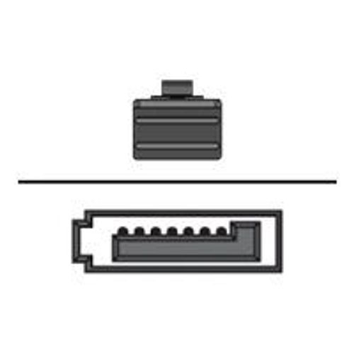 LSI - Câble SATA / SAS - avec bandes latérales - SAS 12Gbit/s - 4 voies - Disque dur SAS Mini 4x (SFF-8643) (M) pour SATA (F) - 1 m
