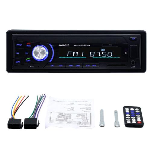 Nouveau Bluetoothv4.0 Stéréo Automatique Voiture Radio La Radio 1din 12v Dans Le Tableau De Bord Am Fm Aux Usb Mp3 Lecteur D'audio Et De La Voiture