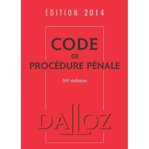 Code De Procédure Pénale 2014