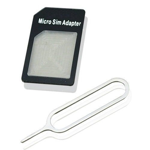 Kit Adaptateur Micro-Sim (Cristal) - Convertit La Carte Sim Du Format Micro Au Format Standard Iphone 4/4s, Iphone3, Ipod, Ipad.
