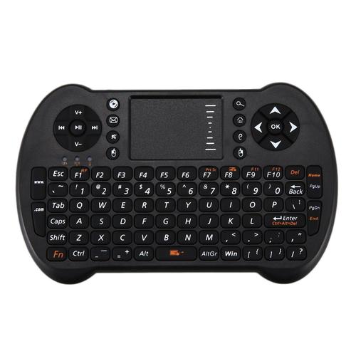 S-501 Anglais Mini Clavier Sans de Petite Taille LéGer 2.4GHZ Clavier MultiméDia avec Pavé Tactile pour Ordinateur Portable PC