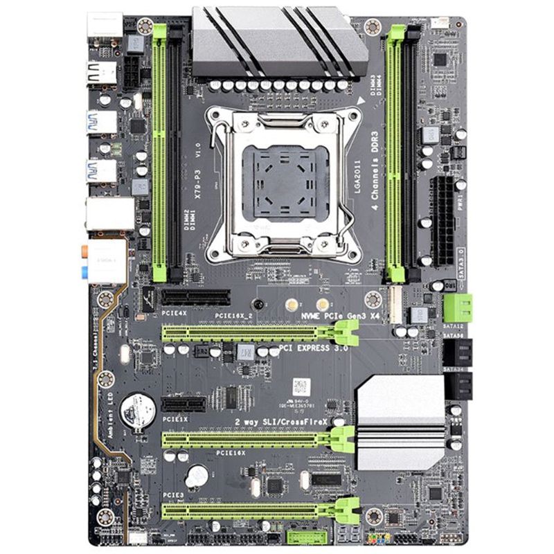 X79-P3 Quad Channel Deluxe X79 Carte Mère Atx Usb3.0 Sata3.0 Lga2011 Carte Mère De Support Carte Mère 128gb Ddr3 Reg Ecc