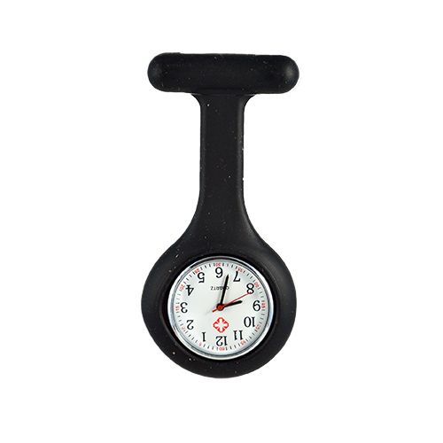 Noir Montre Breloque D'infirmière Par Kurtzy Tm