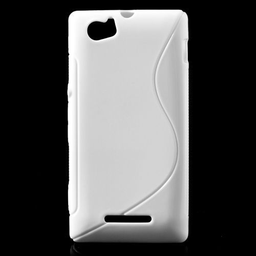 Coque Housse Sony Xperia M Gel Blanc