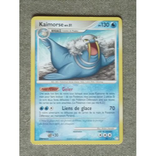 Carte Pokemon : Kaimorse 130pv - Diamant Et Perle Tresors Mysterieux