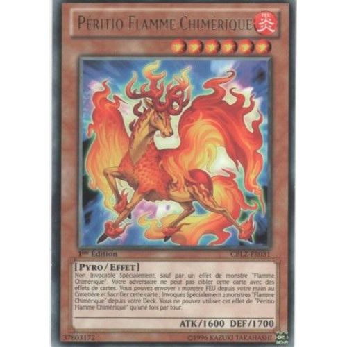 Carte Yu-Gi-Oh! "Péritio Flamme Chimérique" Rare Cblz-Fr031