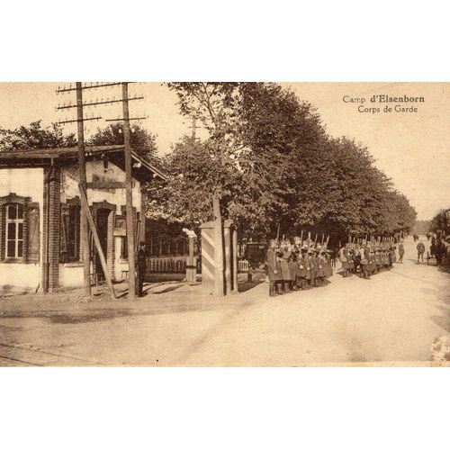 Carte Postale Anciennne- Camp Militaire D'elsenborn Belgique - Corps De Garde