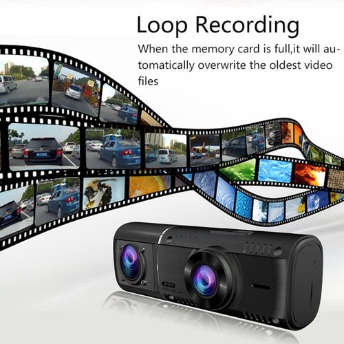 Nouveau 1.5 Pouce de Voiture Dvr Dash Cam Double Lentille 1080 P HD en Voiture Tableau de Bord CaméRa Conduite Enregistreur VidéO VDR