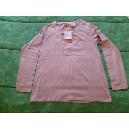 Sweat/Tee Shirt Rose Manches Longues Neuf Avec Étiquette Taille 12 Ans Okaou