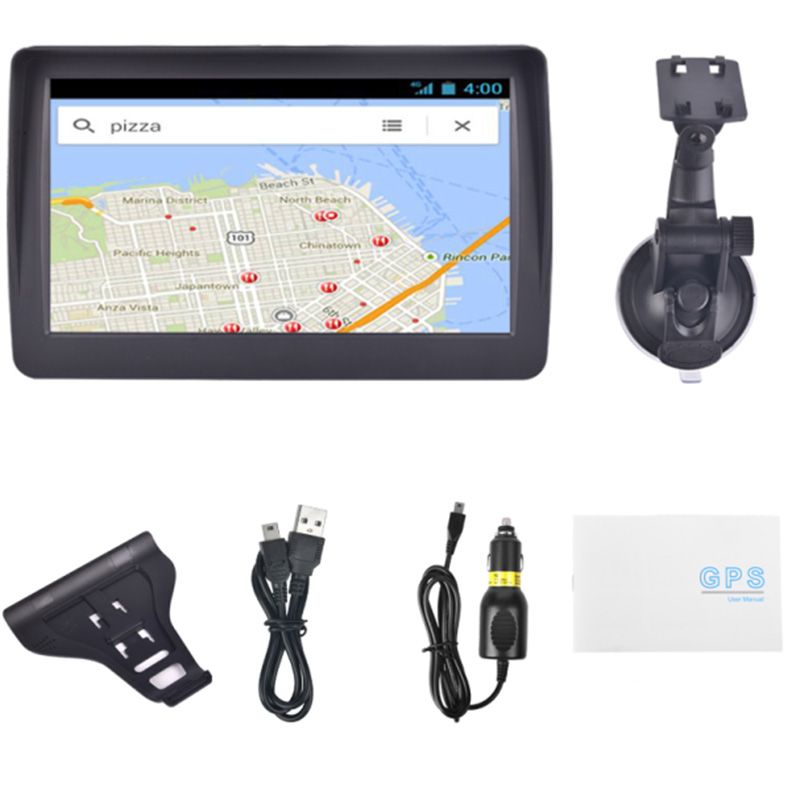 7 Pouces De Voiture Gps Navigator 8gb Portable Mise À Jour De La Carte Système De Navigation Parlée À Tour De Rôle Parlé Afrique Carte