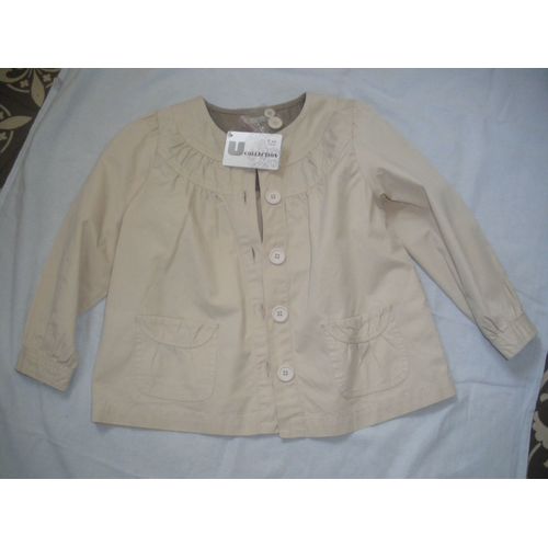 Veste Fille Été Neuve Beige 6 Ans