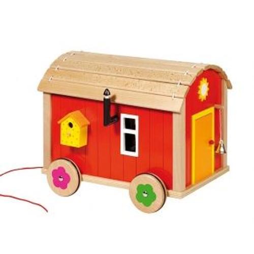 Maison De Poupée Roulotte Goki - Jouets En Bois