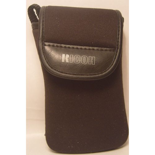 Housse pour appareil photo avec attache ceinture - 13x8cm - Pochette souple noire