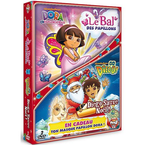 Dora L'exploratrice - Le Bal Des Papillons + Go Diego! - Diego Sauve Noël ! - Pack