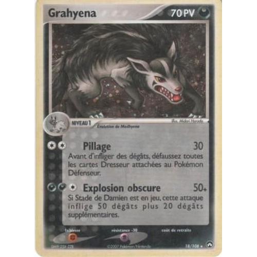 Carte Pokémon "Grahyena" Pv70 Holo 18/108