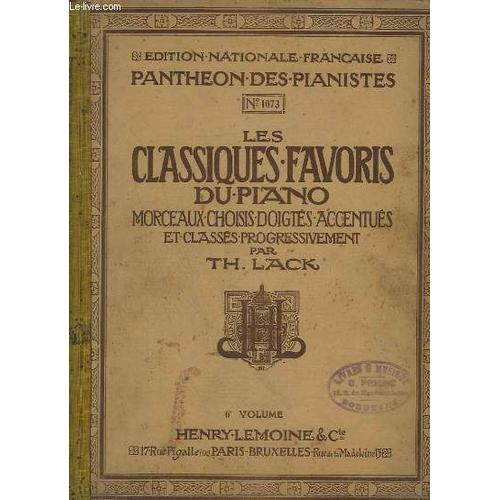 Les Classiques Favoris Du Piano - Volume 6 - N°1073.