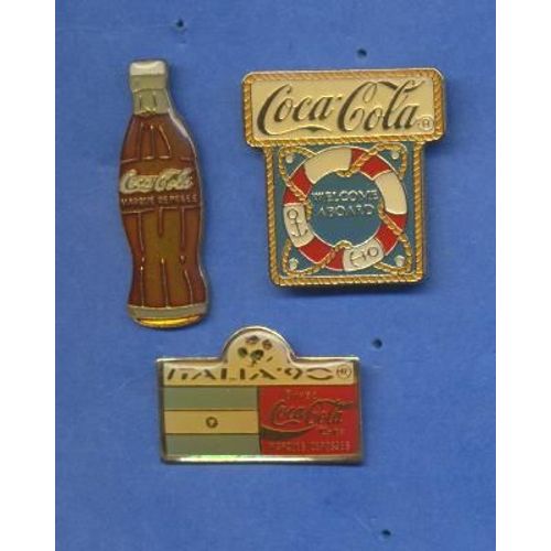 3 Pin's Coca Cola