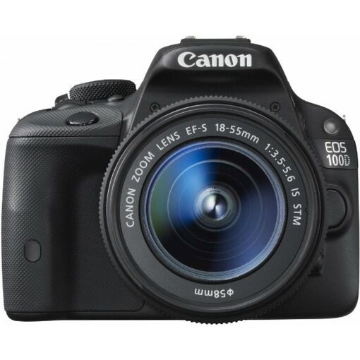 Canon EOS 100D - Appareil photo num�rique - Reflex - 18.0 MP - APS-C - 1080p / 30 pi/s - 3x zoom optique objectif EF-S 18-55 mm IS STM - noir_image_1|Rakuten