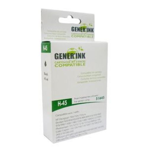 CDiscount - Noir - remanufacturé - cartouche d'encre (équivalent à : HP 45 ) - pour HP Deskjet 12XX; Officejet g55, g85, k60, R40, R60, R80, T45, T65; Officejet Pro 11XX