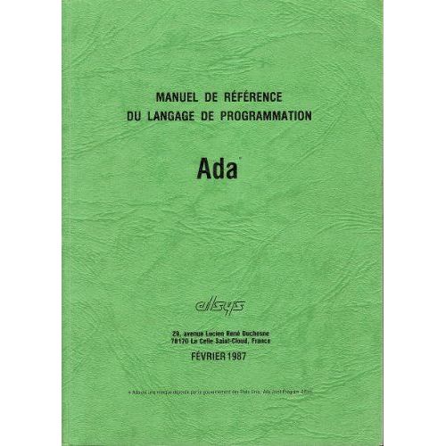 Manuel De Reference Du Langage De Programmation Ada